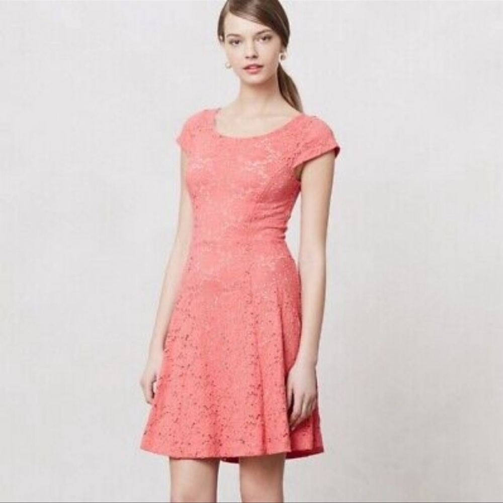 Anthropologie Maeve Dayflower Lace Dress